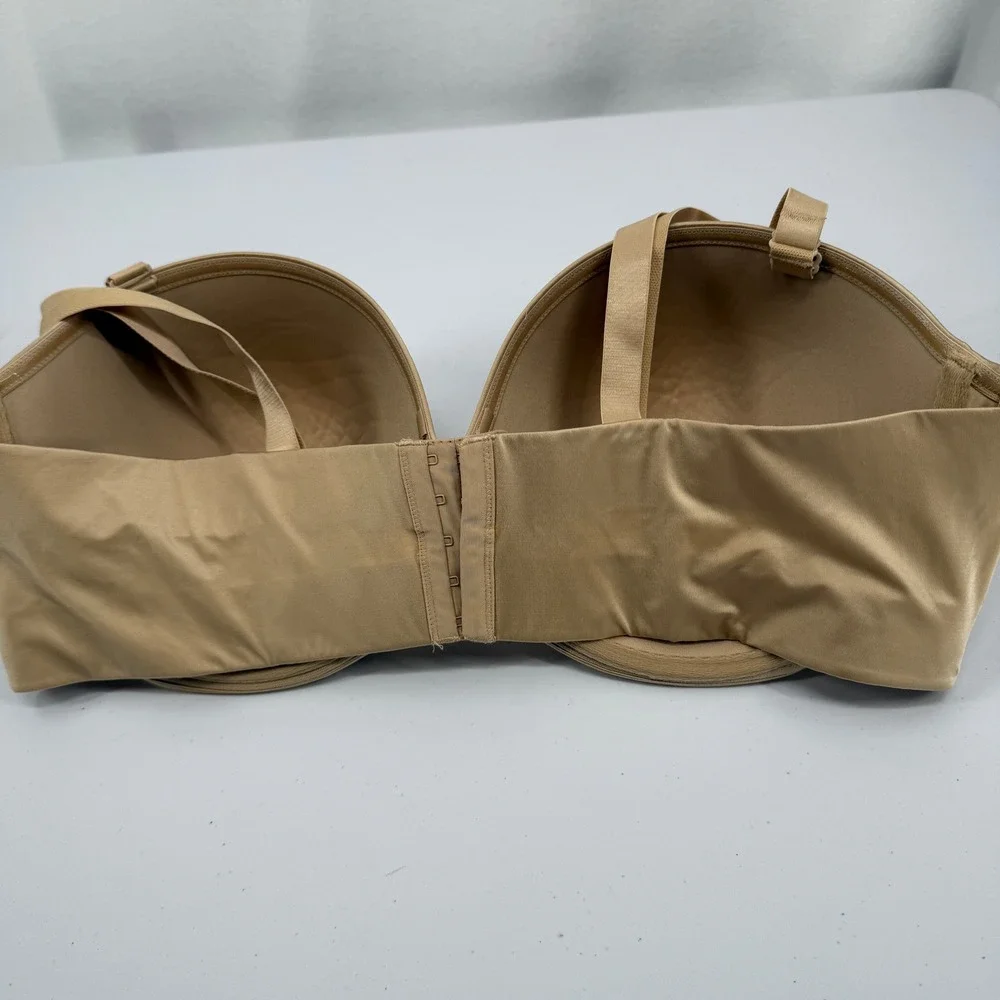 Cacique‎ Bra Lane Bryant 46DDD Tan Padded Multi-Way Strapless Underwire B1931